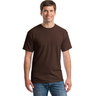 Round Neck T Shirt Solid Color Short Sleeved Men's T Shirt