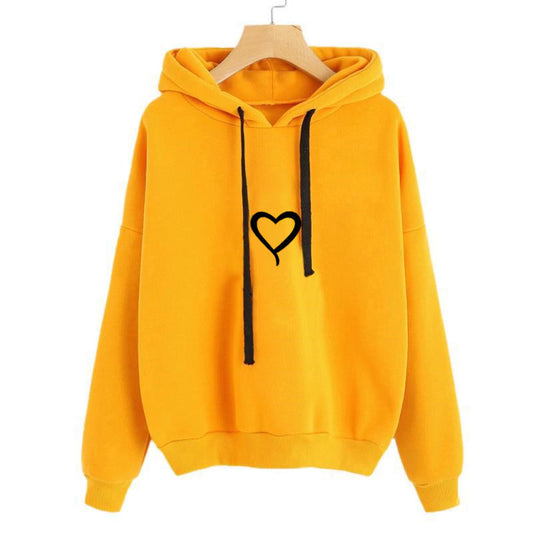Fall Trend Love Printing Long-Sleeved Casual Sweater