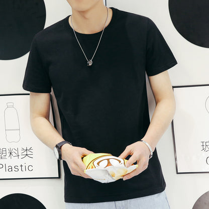 Men's Short Sleeve t-shirt Round Neck Solid Color