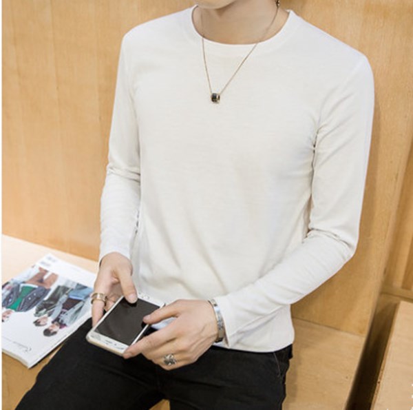 Men's Short Sleeve t-shirt Round Neck Solid Color