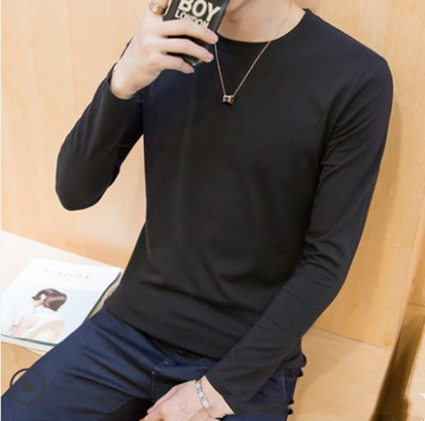Men's Short Sleeve t-shirt Round Neck Solid Color