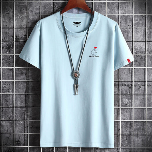 Short Sleeved T Shirt Men's Summer Loose