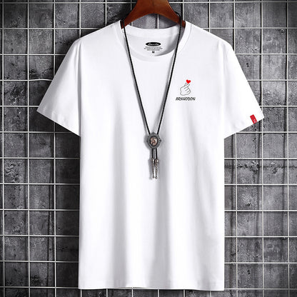 Short Sleeved T Shirt Men's Summer Loose