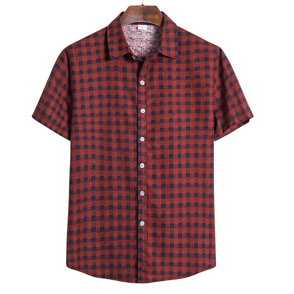 Oversized Men's Short-sleeved Shirt