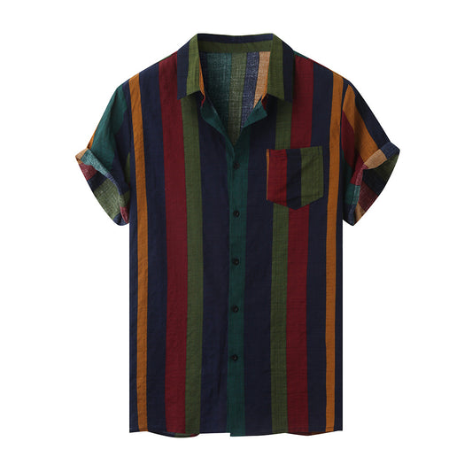 Fashion Model Striped Shirt
