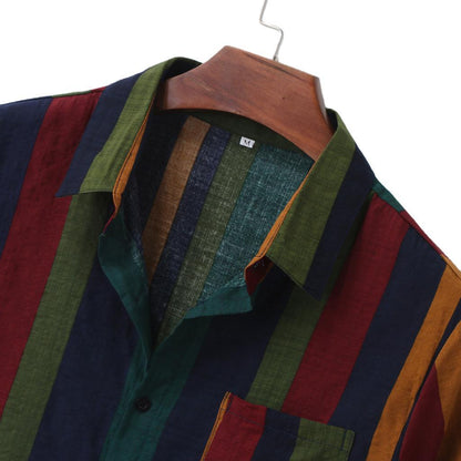 Fashion Model Striped Shirt