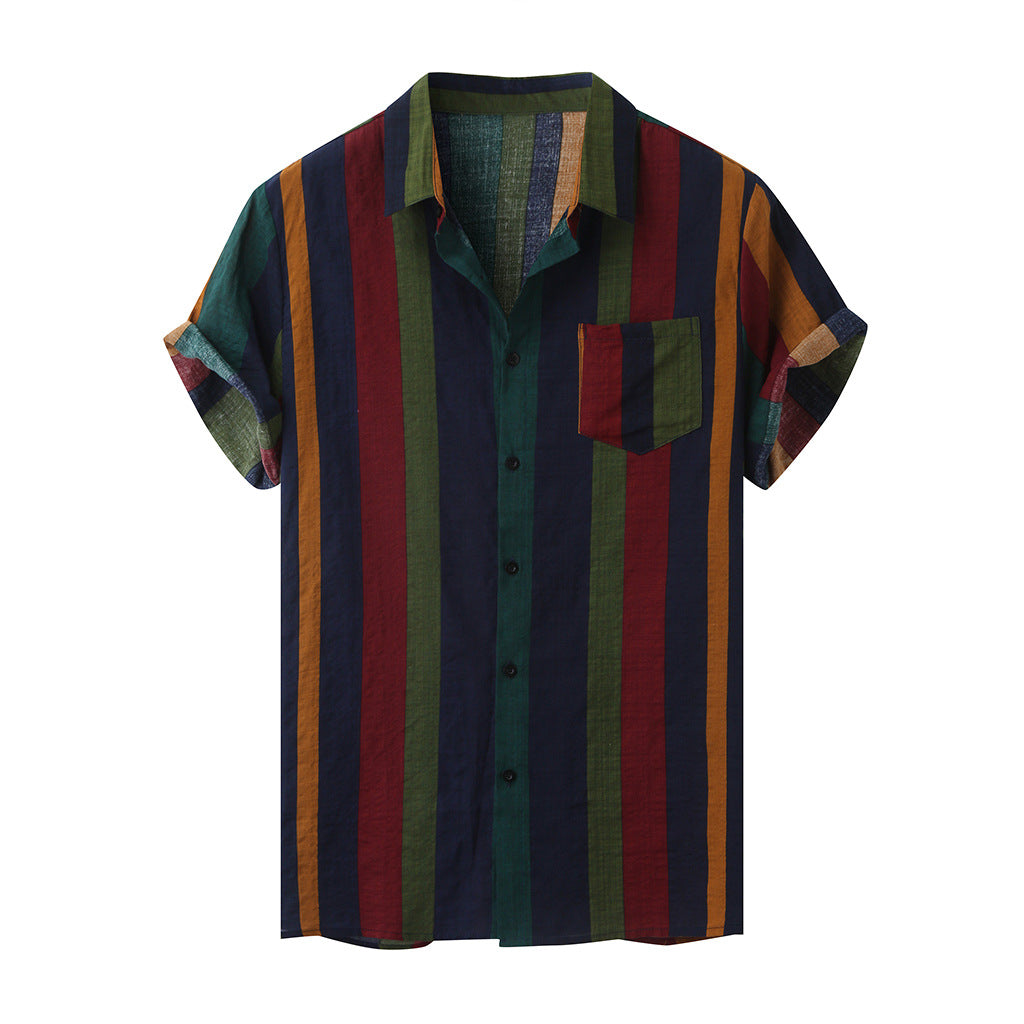 Fashion Model Striped Shirt