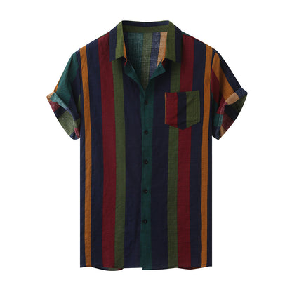 Fashion Model Striped Shirt