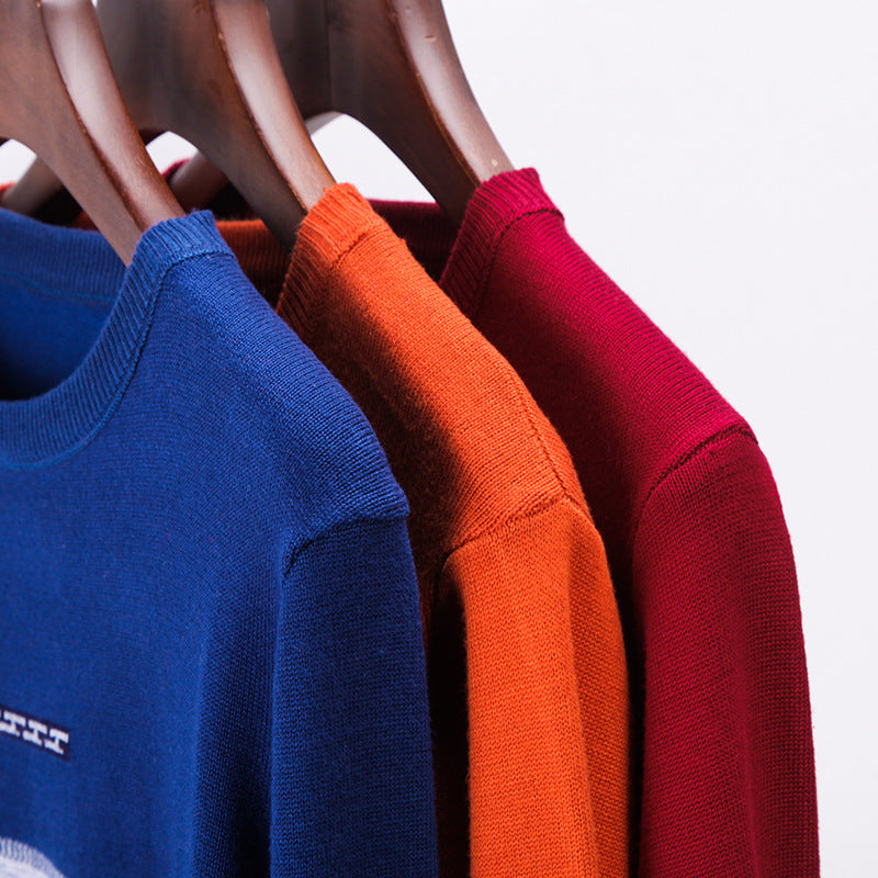 Fall Men's Sweater Fashion Slim Fit