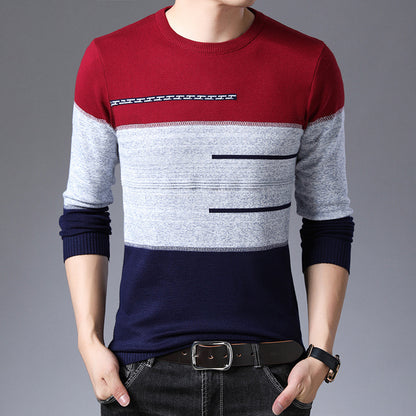 Fall Men's Sweater Fashion Slim Fit
