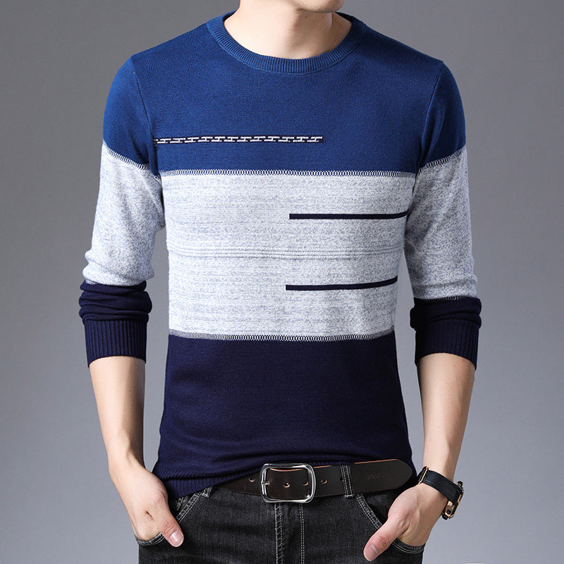 Fall Men's Sweater Fashion Slim Fit