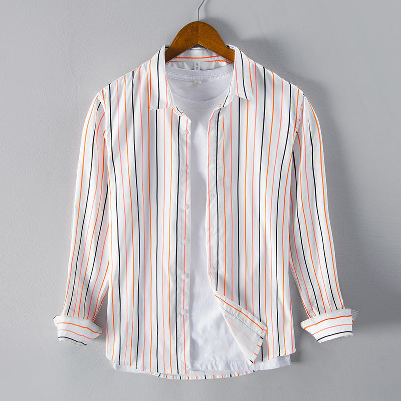 Casual Trend Color Striped Shirt