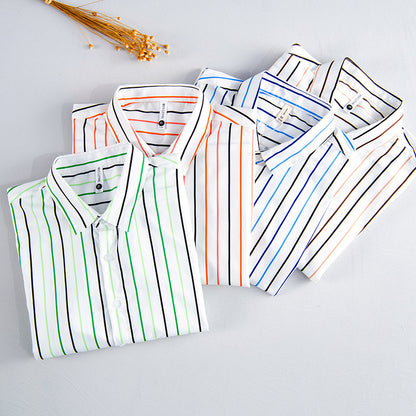 Casual Trend Color Striped Shirt