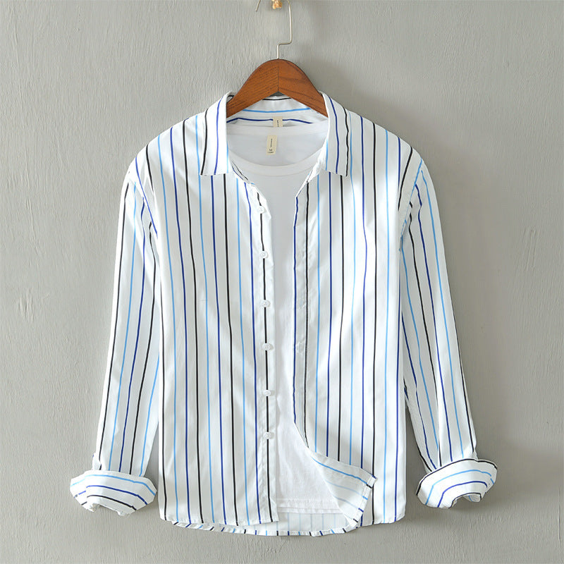Casual Trend Color Striped Shirt