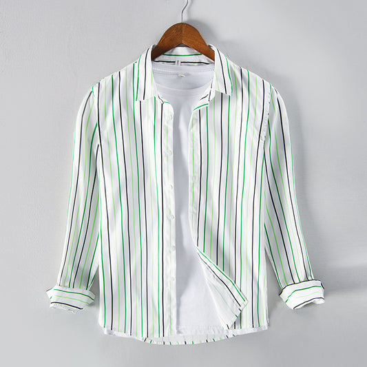 Casual Trend Color Striped Shirt