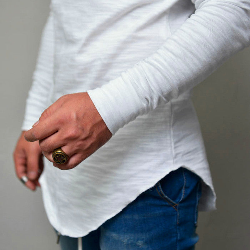 Round Neck Slim Solid Color T-shirt