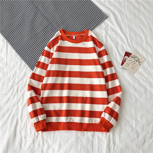 Striped Trendy Sweater Men's Hip Hop