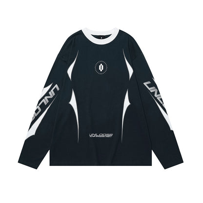 Round Neck Drop Shoulder Version Long Sleeves