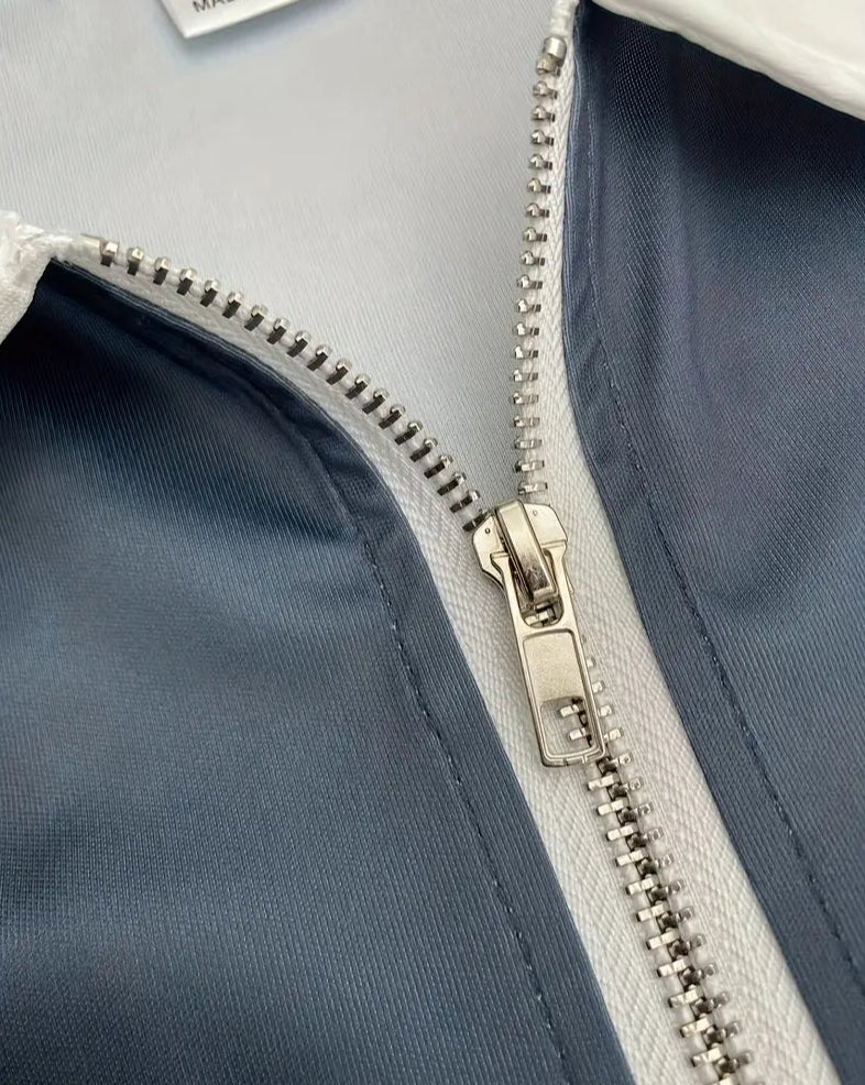 Men's 3D Printed Zipper Short Sleeve Solid Color POLO Top T-shirt