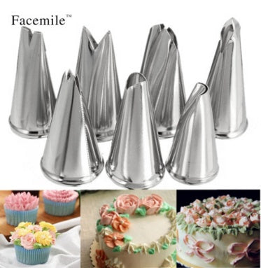 7 Russian Leaf Piping Nozzles Set
