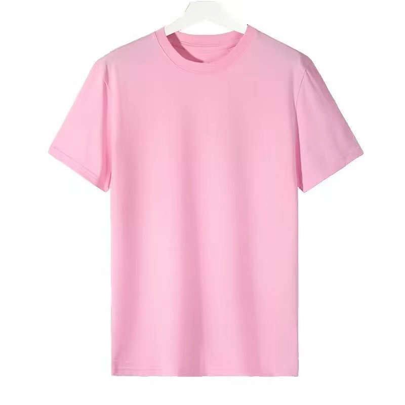 Solid Color Loose Half Sleeve Men's T-shirt