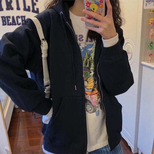 Autumn and winter plus velvet cardigan