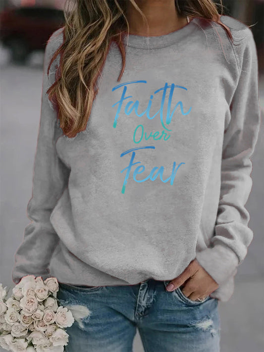 Autumn Printed Sweaters Ladies' Blouses