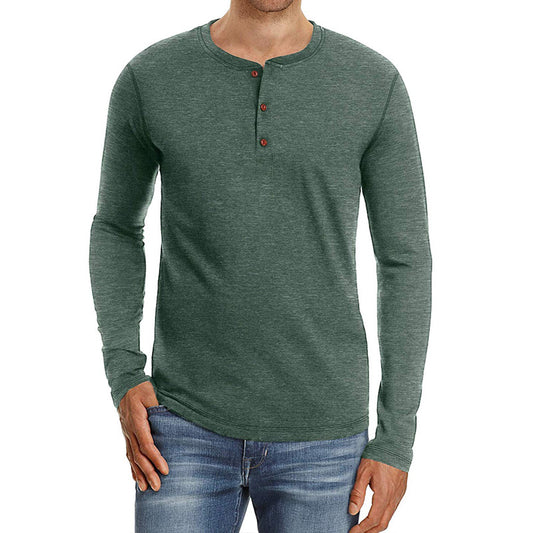 Men's Long-sleeved Round Neck T-shirts Men's Bottoming Shirts