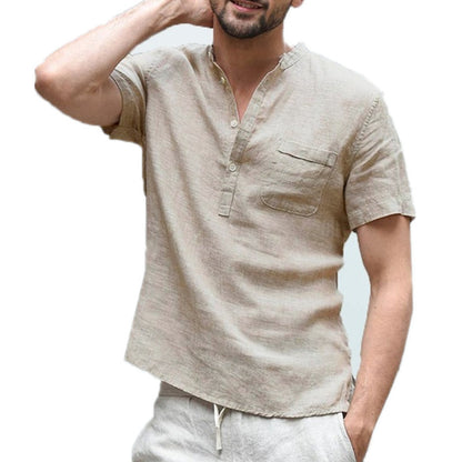 Solid color short sleeve
