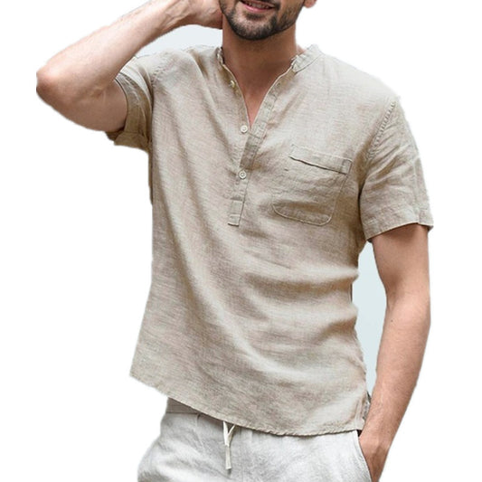 Solid color short sleeve