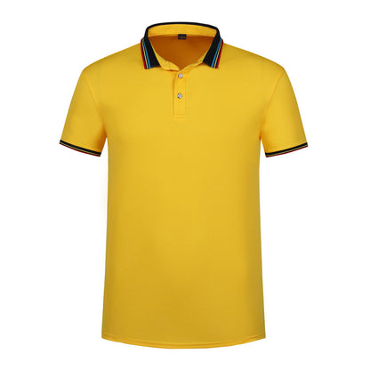 Rainbow Striped POLO Lapel Short Sleeve Men