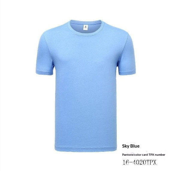 Solid Color Slim-fit Short-sleeved T-shirt All-matching