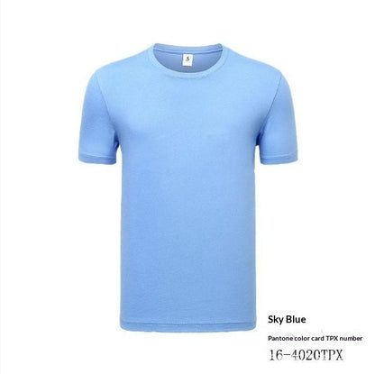 Solid Color Slim-fit Short-sleeved T-shirt All-matching