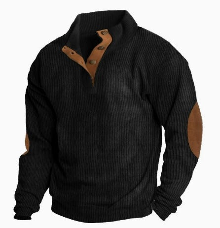 Men's Casual Printed Pullover Sweatshirt Knitwear