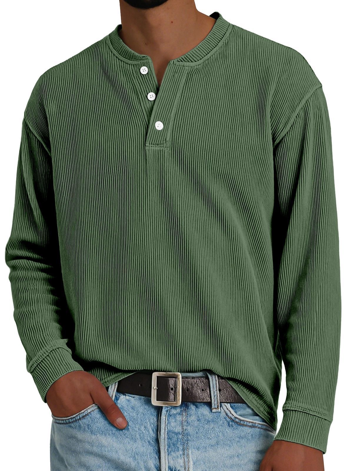 Premium Solid-color Comfortable Long-sleeve Design