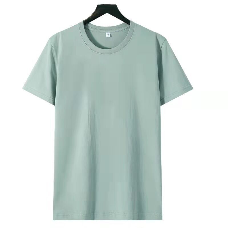 Solid Color Loose Half Sleeve Men's T-shirt