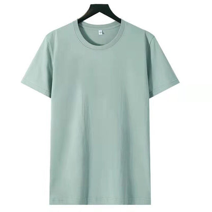 Solid Color Loose Half Sleeve Men's T-shirt