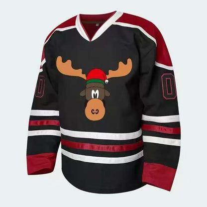 Sex Black And Red Ice Hockey Clothing Loose Design