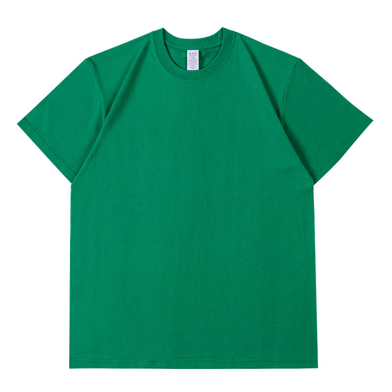 Pure Cotton Short Sleeve Solid Color Fashion Brand Loose Half Sleeve Blank T-shirt