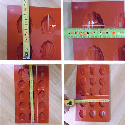 Cake Mold 15 Shell Cake Baking Pan Silicone Cake Mold