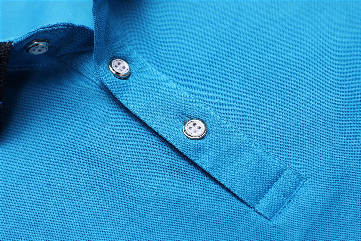 Rainbow Striped POLO Lapel Short Sleeve Men