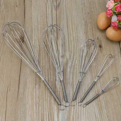 Stainless Steel Manual Egg Whisk Baking Kitchen Tool