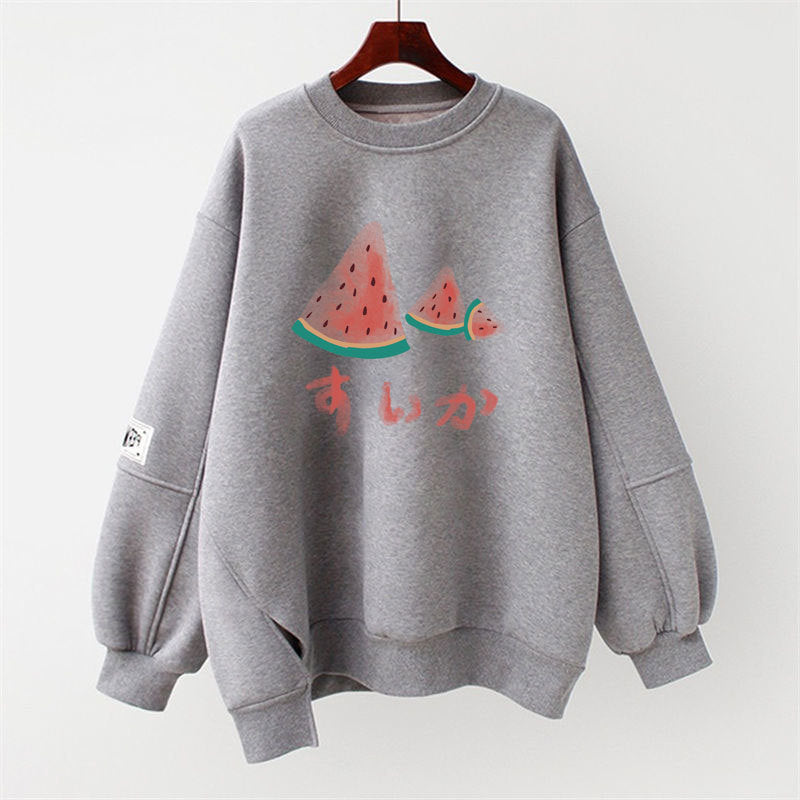 Lazy Style Loose Long Sleeved Spring Student Top