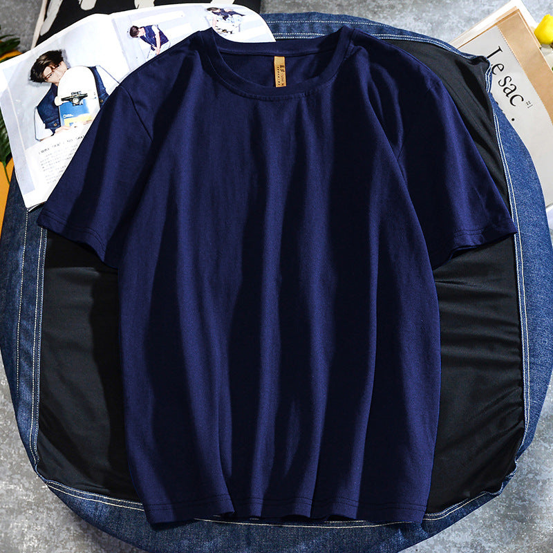 Casual round neck all-match basic short sleeve