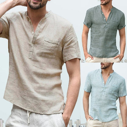 Solid color short sleeve
