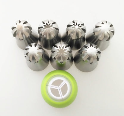 Ball Torch Flower Ring 8 Piece Baking Tool