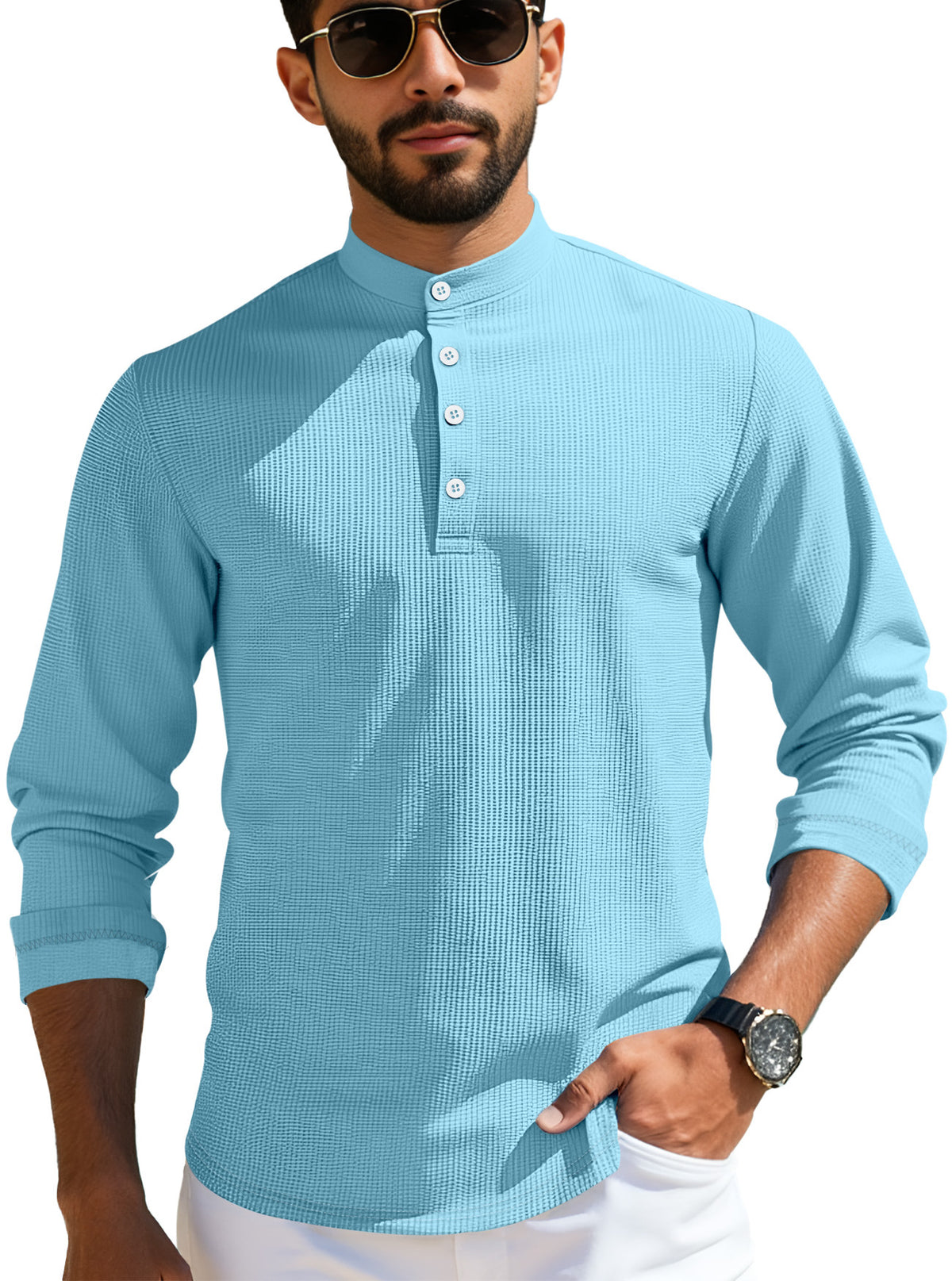 Men's Long-sleeved Casual Cardigan