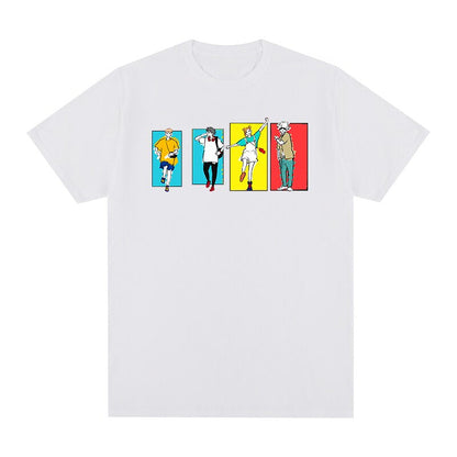 3D Digital Printing Casual Round Neck Short Sleeves
