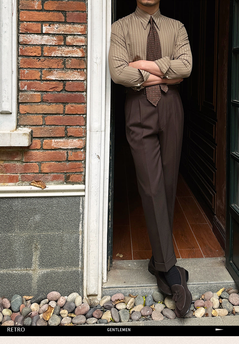 Breathable Non-ironing Seersucker Long Sleeve Shirt