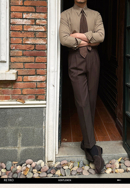 Breathable Non-ironing Seersucker Long Sleeve Shirt